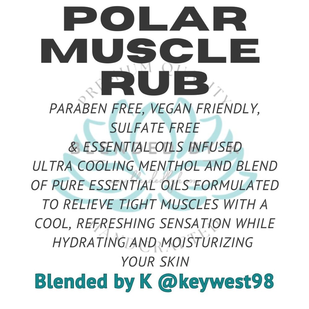 Blended by K Polar Muscle Rub ~ 8 oz - Picture 2 of 7